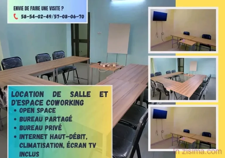 Salle de formation & Espace coworking – Disponible à Wemtenga